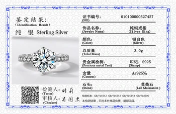90% OFF! Cu Certificat Argint 925 Inel 2ct Zirconia Bijuterie Inel cu Diamant de Nunta, Petrecere de Aniversare Bijuterii XEY427