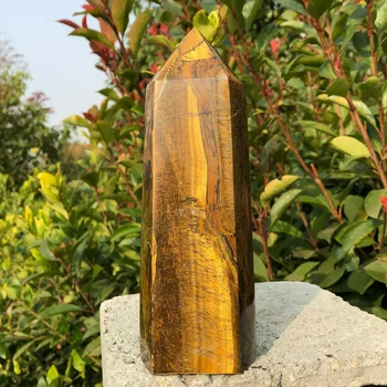 900-1000g Naturale de Ochi de Tigru Obelisc de Piatră, Ochi de Tigru Piatra de Cristal Coloana, Colecta