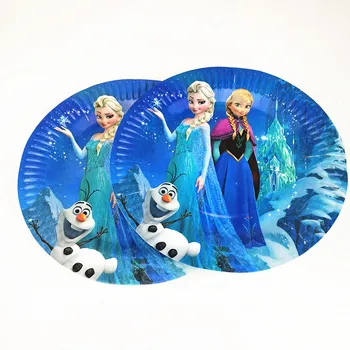 90PCS Tacamuri de unica folosinta Disney Frozen Tema Printesa Anna Elsa Cupe Plăci de Familie Petrecere Copil de Dus la Petrecerea de Ziua Decor