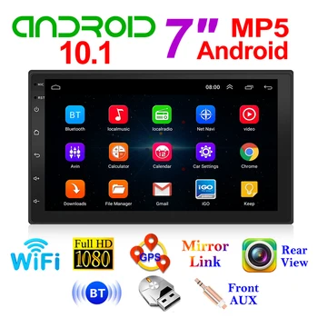 9210S 7 inch HD 2 DIN Android De 10.1 Masina Stereo Bluetooth, WiFi, GPS, FM Radio Receptor Unitate Cap Vedere din Spate pentru Telefonul Android IOS