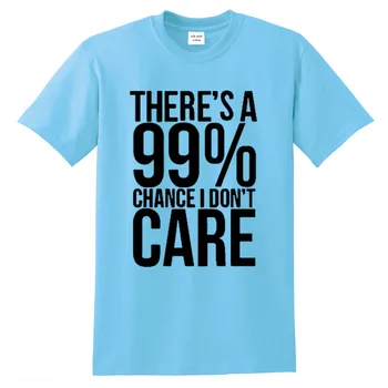 99% șanse să nu-ți pasă Barbati tricouri din Bumbac Tricou scrisoare de Imprimare O-Neck Barbati brand Casual, tricouri hip hop tricou barbat
