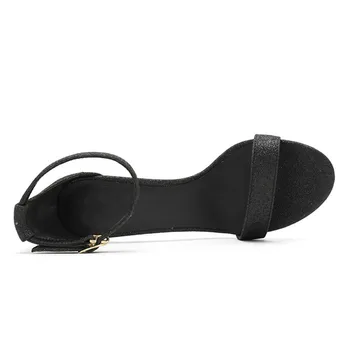 9CM Tocuri inalte, Sandale Gladiator Catarama Curea Femei Sandale Negre de Vara Solid de Moda Tocuri Subtiri Pantofi de Femeie Mare Dimensiune K-280