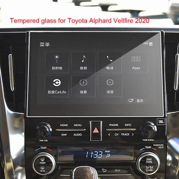 9H Anti-zgârieturi sticlă călită film Pentru Toyota Alphard Vellfire-2020 mașină de navigare GPS cu ecran de film
