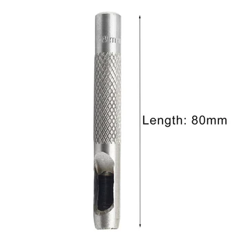 9PCS 2,5 mm 10 mm din Oțel Carbon de Piele Luminiș Rotund Curea Stantare Instrument Tubulare pentru Foraj Pumn Kit