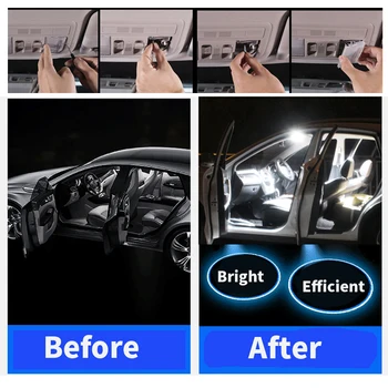 9pcs LED portbagaj bec + Interior dome harta oglindă Kit de Lumina pentru 2013-2018 Scaunul Accesorii pentru Leon MK3 5F 5F1 5F5 5F8