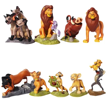 9pcs/Set Disney Regele Leu Simba Nala, Timon Model Figura PVC Figurine Jucarii Clasice cele mai Bune Cadouri de Ziua de nastere pentru Copil
