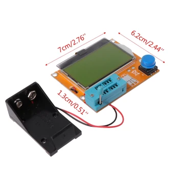 9V LCD Digital Tranzistor Tester LCR-T4 ESR Metru 12864 Iluminare Capacitate