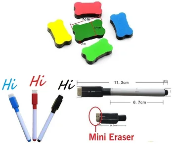 A4 Dimensiune Tablă Magnetică Magneți De Frigider Uscat Ștergeți Marker Eraser Scris Înregistrare Mesaj De Bord Alb Reamintesc Memo Pad Plan Foaie