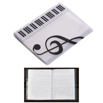 A4 Dosarul Muzică Music Scor Foaie De Hârtie Notă Document Organizator Fișier Folder Titularul Caz 40 Buzunare