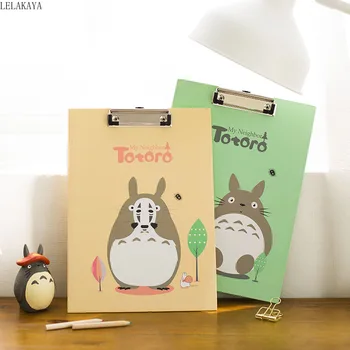 A4 Totoro Kawaii Clipboard Anime Acțiune Figura Papetărie Clip Folder Bord Birou Fișier Desen Pad Scris Școală Instrument De Birou