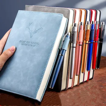 A5 Notebook-uri high-end, Jurnal Notepad Piele PU caiete pentru elevi de Scris, Rechizite de birou notebook-uri Călător Reviste