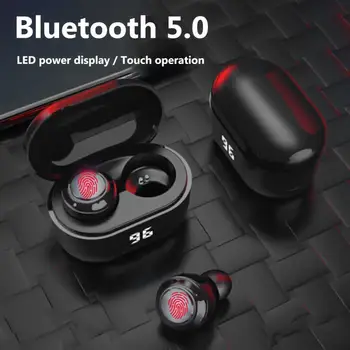 A6 TWS Căști fără Fir Căști LED-uri Impermeabil Cască de Reducere a Zgomotului Căști Bluetooth 5.0 Mini În ureche Căști