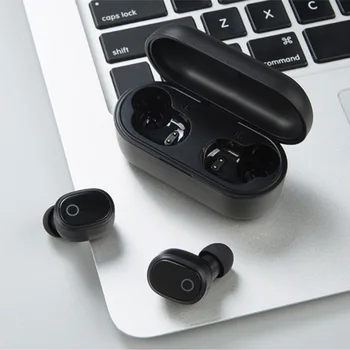 A9 Wireless Bluetooth 5.0 Căști Stereo În Ureche Căști Cu Încărcare Bin Roșu Albastru Negru setul cu cască Bluetooth în ureche moda