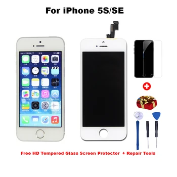 AAAA+++Ecran Pentru iPhone 6 6S 7 8 Plus Display LCD Cu Touch Digitizer Asamblare Pentru iPhone 5 5S 5SE