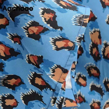 Aachoae De Toamnă De Primăvară De Leopard Rochie Midi Cu Maneci Lungi Tricou Casual Rochie Femeie De Moda Bandaj Rochie De Imprimare Vestido De Mujer