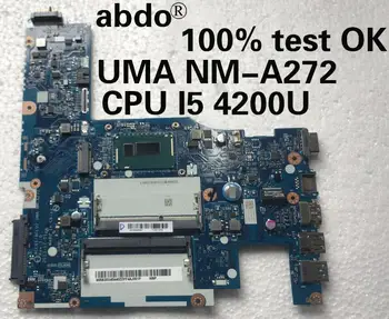 Abdo ACLU1/ACLU2 UMA NM-A272 placa de baza pentru Lenovo G50-70 Z50-70 notebook placa de baza CPU i5 4200U DDR3 test de munca