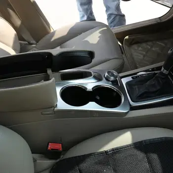 ABS Chrome/Fibra de Carbon Consola de Cana de Apa Titularul Cadru Capac Ornamental Pentru Mercedes Benz GLK X204 2008-Interior Accesorii Auto