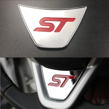 ABS Cromat ST Logo-ul Paiete Cheia Inel de Autocolante Pentru Ford Fiesta, Ecosport 2009 2010 2011 2012 2013 Accesorii