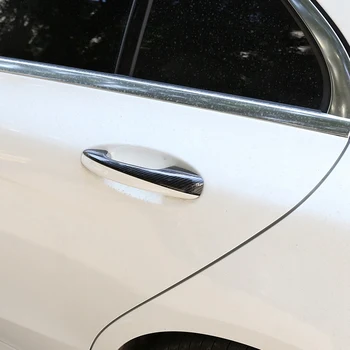 ABS, Fibra de Carbon Mânerul Ușii Capacului Ornamental Autocolant pentru Mercedes Benz C Class W205 GLC X253 E Class W213 Accesorii Auto