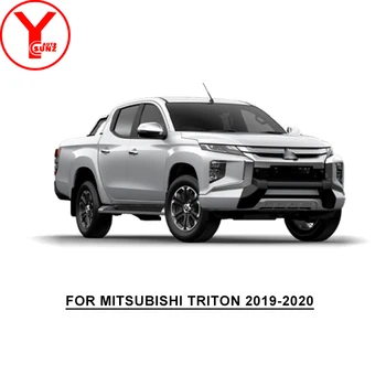 ABS Negru Mat Lateral Față, Bara de protecție Trim Fata Sub Acoperire Buza Spoiler se Potrivesc Pentru Mitsubishi L200 Triton 2019 2020 YCSUNZ