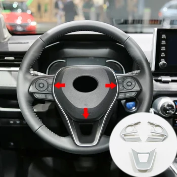 ABS Plastic Autocolant Pentru Toyota RAV4 2019 2020 volan Masina cadru Acoperă Butonul Ornamente Interior Auto Car styling dotari