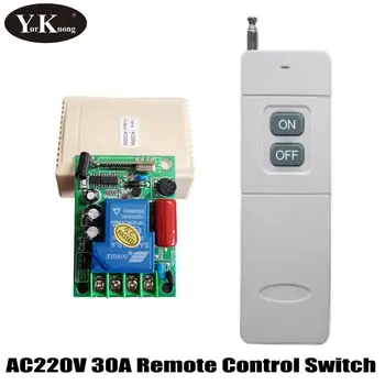 AC 220V 30A Long Distance Control de la Distanță Comutator de 200-3000m Departe RF Wireless de la Distanță Comutator pentru pompa de Apă a CONDUS Motor 2500W