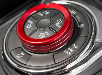 AC Aer condiționat Comuta Butonul CD Rotiți Butonul Inel 4WD tractiune Patru Switch-uri Rama Capac capitonat pentru Nissan Patrol Y62 2017