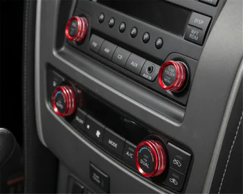 AC Aer condiționat Comuta Butonul CD Rotiți Butonul Inel 4WD tractiune Patru Switch-uri Rama Capac capitonat pentru Nissan Patrol Y62 2017