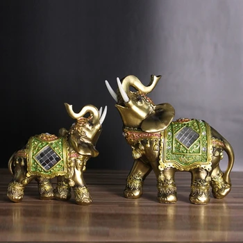 Acasa Accesorii Decor Elefant Forma Decor Unic Decor De Uz Casnic Decorarea Rasina De Artizanat Figurine Miniaturi