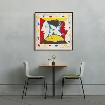 Acasă Decor Print Canvas Wall Art Imaginile Pentru Camera De Zi Poster Pânză Tiparituri Pătrat Picturi Franceze Pablo Picasso