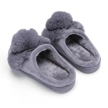 Acasă papuci de femei pantofi de pluș iepure bumbac papuci de interior confortabil pantofi cald iarna, papuci de casă moale pantofi casual femei
