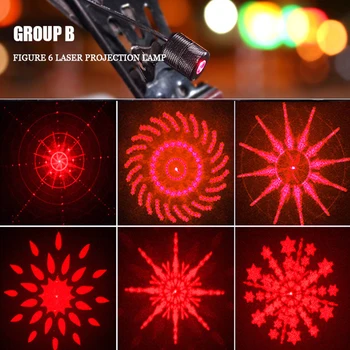 Accesorii motociclete Colorate cu LED-uri Lumini de Spargere Flash Model Laser Spoturi Coliziuni din Spate Avertizare de Ceață Spate Lumini de Coada