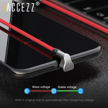 !ACCEZZ Iluminat de Încărcare USB de Sincronizare Cablu de Date Pentru IPhone X XS XR Încărcare Rapidă Cabluri Pentru Apple Phone6 6S 7 8 SE Plus Incarcator Cablu
