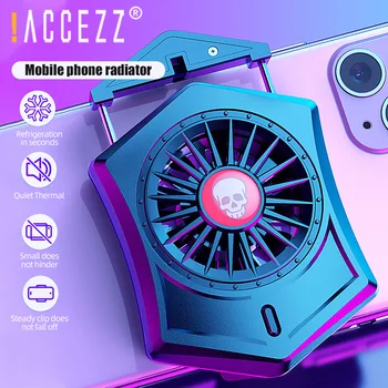 !ACCEZZ Portabil Telefon Mobil Cooler radiator Pentru iPhone 11 XS XR 8 7 Xiaomi Samsung Universal Jocuri Ventilatorului de Răcire Pad Radiator