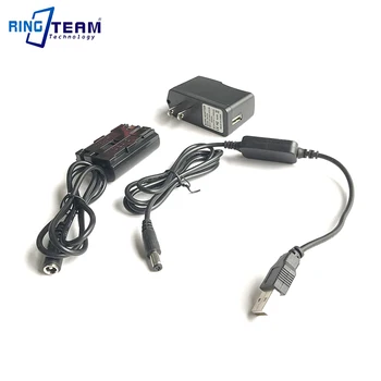 ACK-E2 putere mobil încărcător USB cablu+DR-400 BG-E2 E2N BP-511 dummy baterie+Adaptor USB pentru Canon EOS 20D 30D 40D, 5D 50D D30 D60