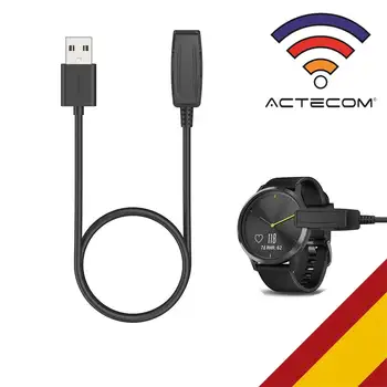 ACTECOM Cablu De Carga para Garmin Forerunner 235 630 230 735XT 35/30 Reloj inteligente con 1m Cablu de USB de Carga y Sincroniz