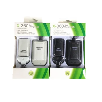 Acumulator + Incarcator USB Cablu Pack pentru XBOX 360 Wireless Controller EM88