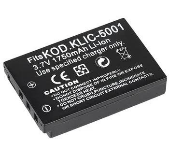 Acumulator pentru Kodak KLIC-5001, KLIC5001 și Kodak Easyshare P712, P850, P880, Z7590, DX6490, DX7590 Zoom aparat de Fotografiat Digital