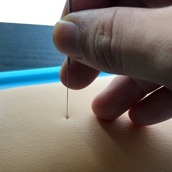 Acupunctura îndemânare practică de simulare pe un model de piele de acupunctura formare sac cu 10 buc ace și 1buc Acupoint hartă