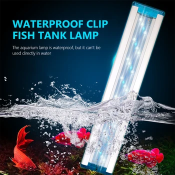 Acvariu Iluminat cu LED Lampa Plantelor Acvatice Pește Rezervor de Lumină LED Acvariu Lumina 8-24W 90-260V Ultra Slim Crească Lampe de Iluminat