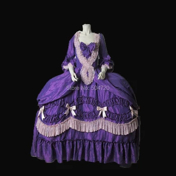 Adaptate!NOI Regal 18-Lea francez Ducesa Retro medieval, Renascentist Reconstituire Teatrul de război Civil rochie Victoriană HL-314