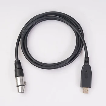 Adaptor Cablu pentru Microfon USB de sex Masculin la XLR de sex Feminin Microfoane Ușor Transportă Întâlnire Parte pentru Înregistrare Karaoke Cântând
