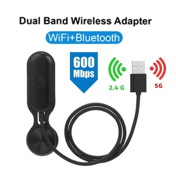 Adaptor USB Wireless Transmite și a primi Wifi dual band 2.4/5 ghz Lan Dongle Bluetooth Plug and play placa de Retea pentru laptop-uri PC