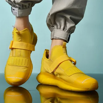 ADBOOV Noi Zip Adidași de Moda Bărbați Respirabil Confortabil Formatori Casual Pantofi Sport de sex Masculin