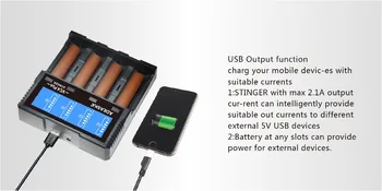 ADEASKA VC4 PLUS Display LCD USB Rapid Incarcator Inteligent Pentru Li-ion/IMR/LiFePO4/Ni-MH Baterie sau SC4 VP4 PLUS