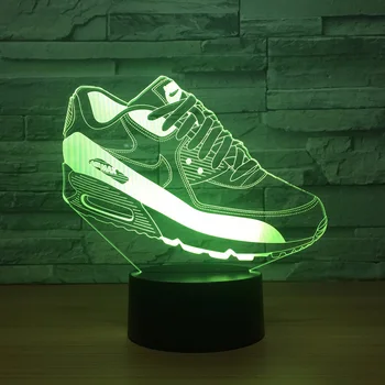 Adidas Pantofi LED RGB Lumina de Noapte În 7 Culori Schimbare lampa de Birou 2260 figurina PVC Jucarii Copii Brinquedos Cadou de Crăciun