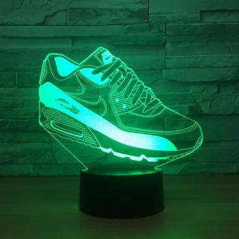 Adidas Pantofi LED RGB Lumina de Noapte În 7 Culori Schimbare lampa de Birou 2260 figurina PVC Jucarii Copii Brinquedos Cadou de Crăciun