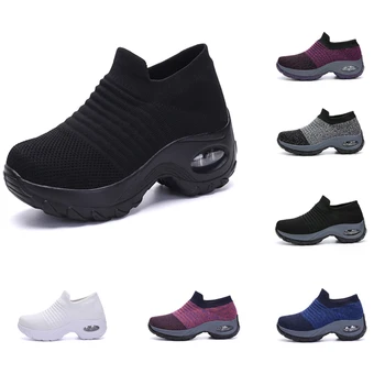 Adidasi pentru Femei Pantofi de Tenis Non-alunecare Respirabil Femei Șosete Încălțăminte Fund Gros de Sport în aer liber Elastic pe Pernă de Aer