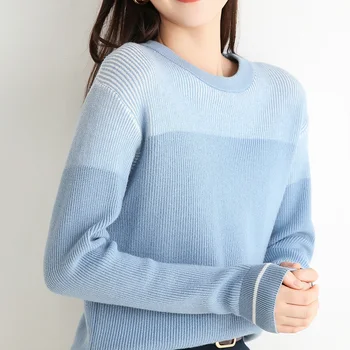 Adohon 2020 femeie de iarna Cașmir pulover de toamna tricotate Pulovere de Înaltă Calitate, Cald, Feminin îngroșarea O-gât Mozaic