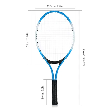 Adolescent Racheta de Tenis Pentru Antrenament de tenis din Fibra de Carbon partea de Sus Material Otel tenis șir cu 2piece/set Racheta și mingea Gratuit